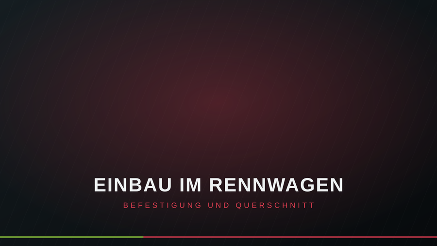 Vorschaubild: Einbau der Batterie im Rennwagen