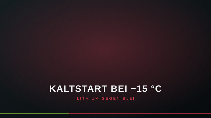 Vorschaubild: Kaltstart-Vergleich bei minus 15 Grad